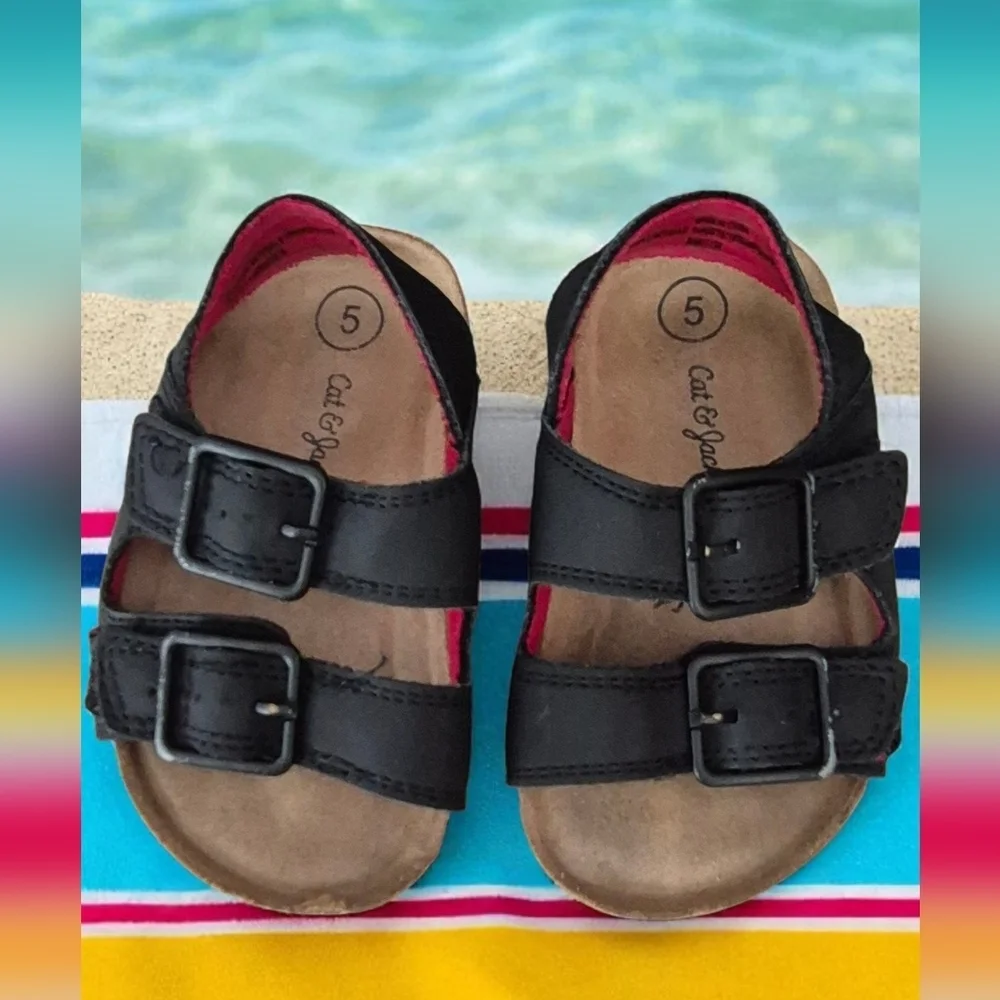 Cat & Jack Black Kids Sandals